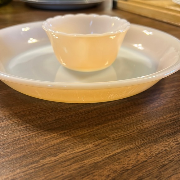 Fire King Kitchen Vintage Fire King Pie Plate Custard Dish Poshmark